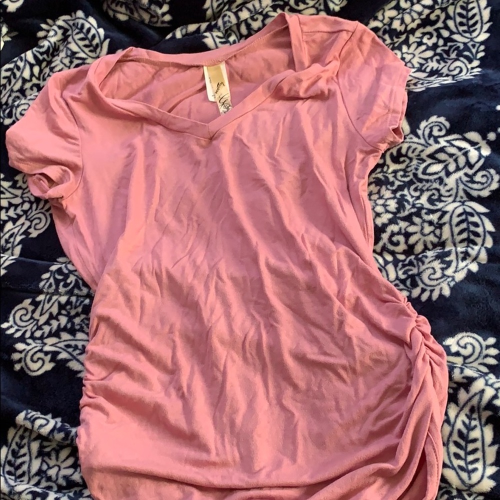 Pink t-shirt bodysuit